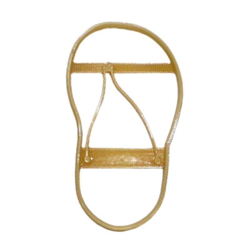 FLIPFLOP FLIP FLOP SANDAL SUMMER SHOE LEFT FOOT DETAILED COOKIE CUTTER PR4964