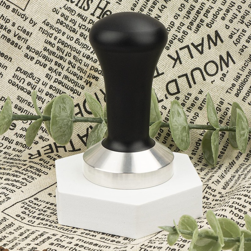 Ezebesta 51mm Coffee Hand Tamper 304 Stainless Steel Base 51 mm, Black gallery
