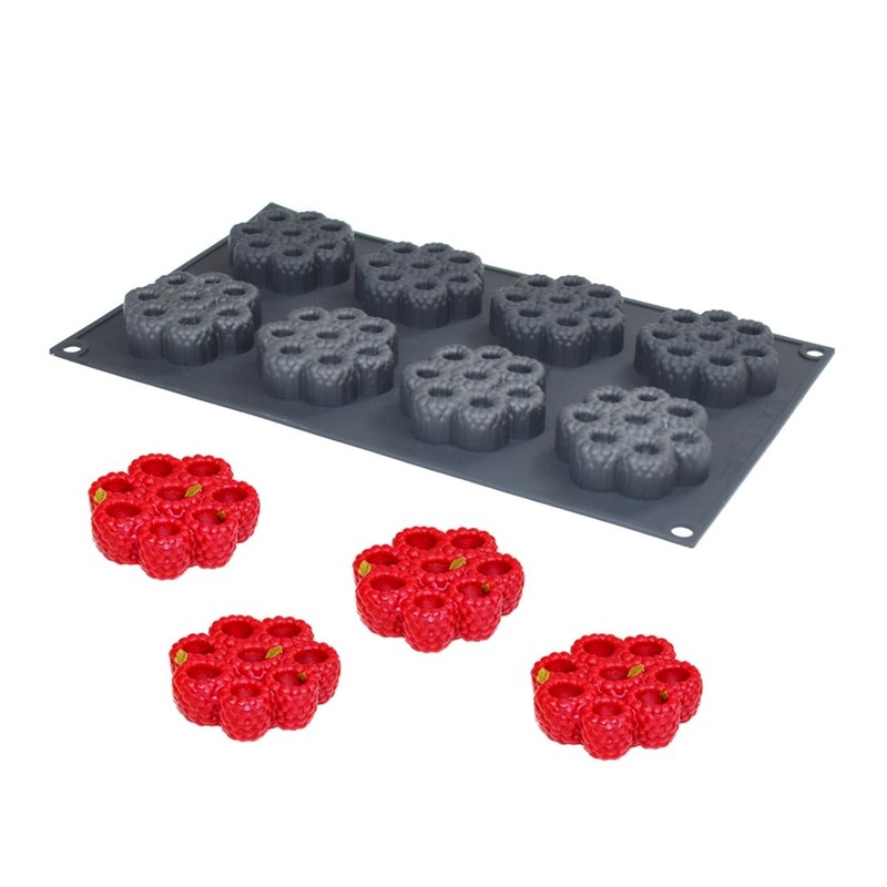 Cake Mold, Silicone Round Raspberry Molds for Mousse Cake, French Dessert, Ca…