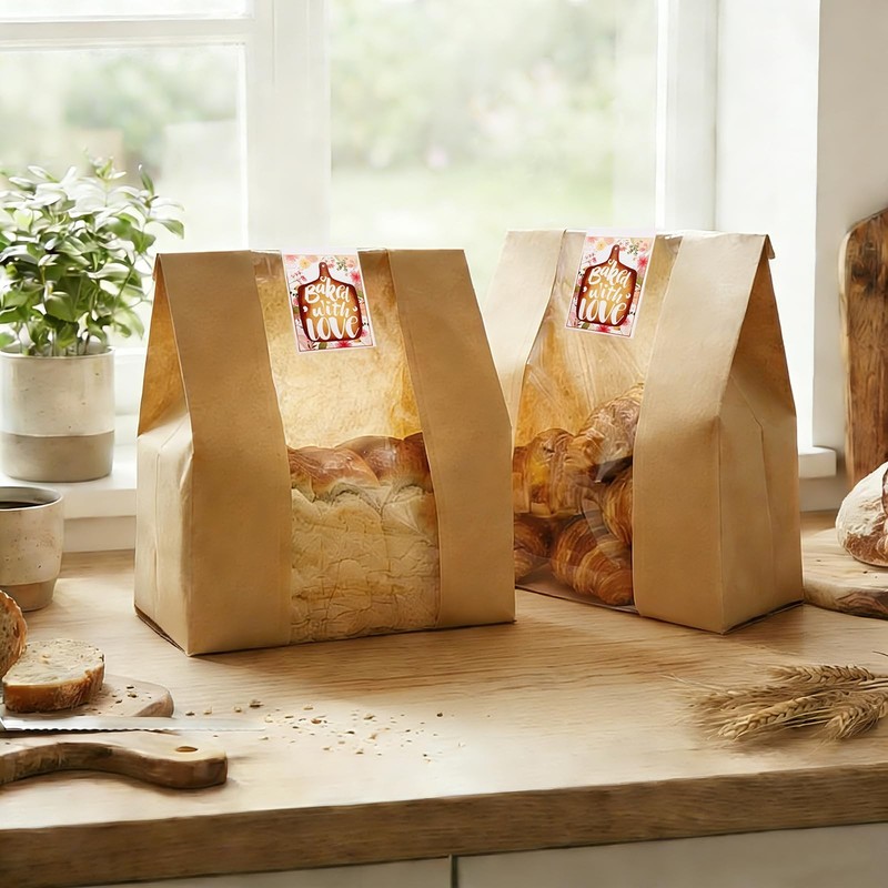 15.7x10.2x5.1in Extra Large Bread Bags for Homemade Bread with Window&Sticker... gallery