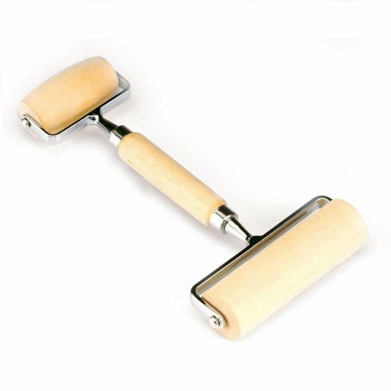 Norpro Deluxe Wood Pastry & Pizza Roller for Pie, Cookie and Pizza Dough