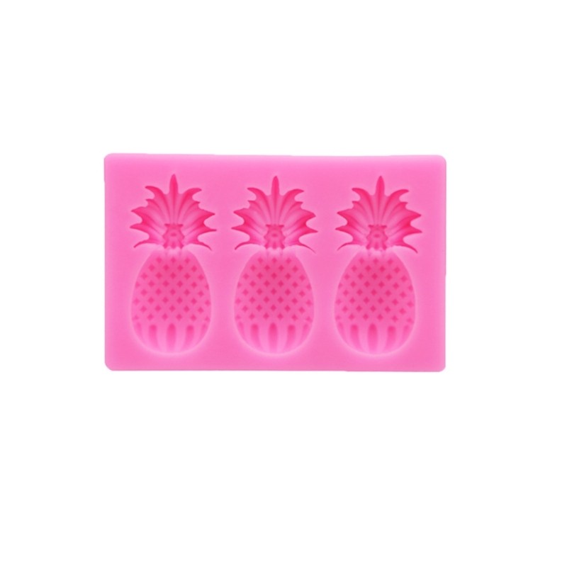 Fruit Shaped Fondant Molds 3D Strawberry Pineapple Silicone Fondant Molds