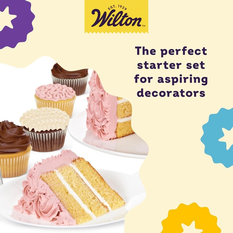 Versatile 20-Piece Cake Decorating Set with Disposable Bags & Techniques Guide gallery