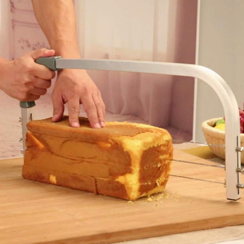 Adjustable Cake Leveler, Stainless Steel 3 Blades Cake Cutter Interlayer Cake Sl gallery