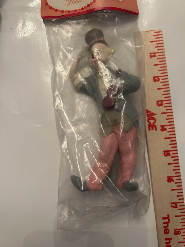 Vintage Sugar Plum Party Favors Cake Topper Clown Retro gallery