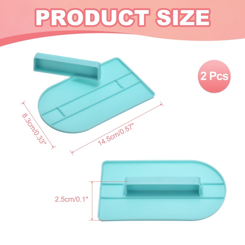 2Pcs Professional Cake Decorating Tools, Fondant Smoother, Separate Light Blue gallery