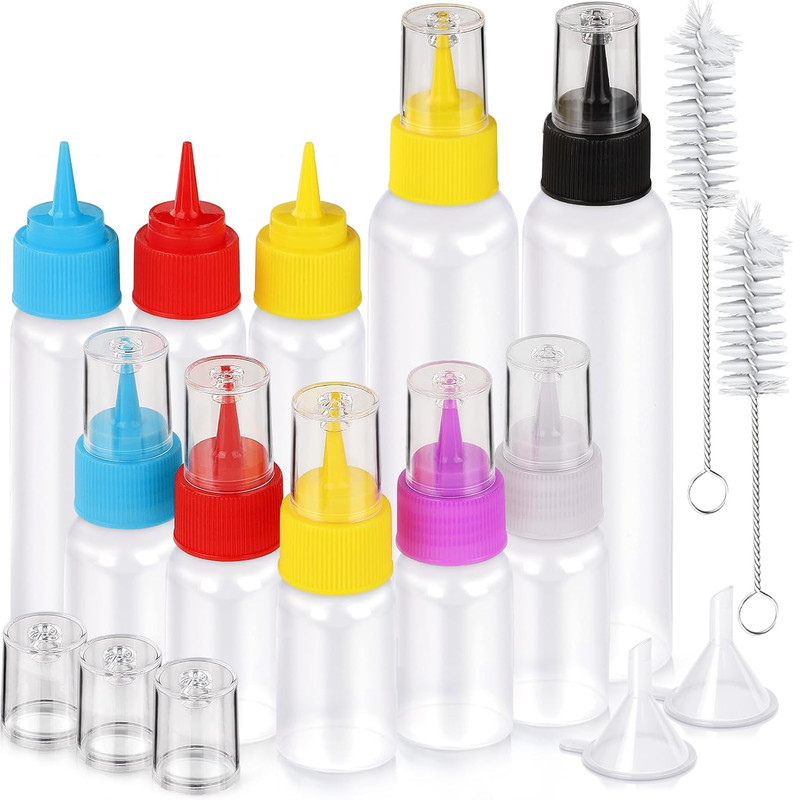 Icing Bottle for Cookie Decorating, 10 PCS Writer Squeeze Bottles, Small Easy Sq gallery