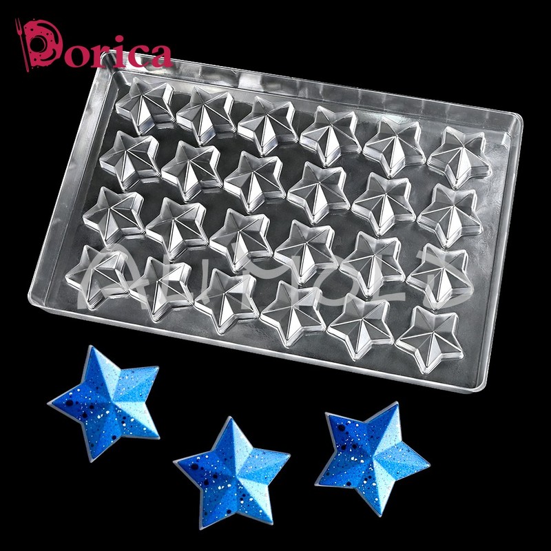 Star Chocolate Bar Mold Professional Plastic Mould Buttercream Confectionery gallery