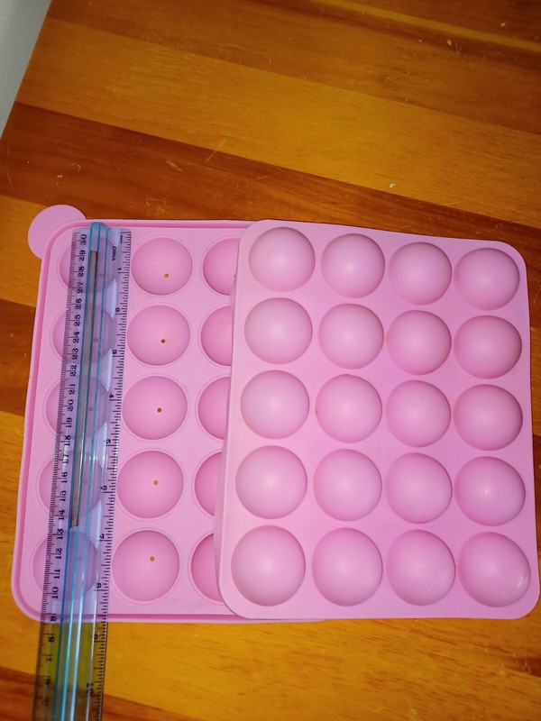 Cake Pop Chocolate Ice Cube Mini Cocoa Bomb Silicone Brigadeiro Mold – Pink
