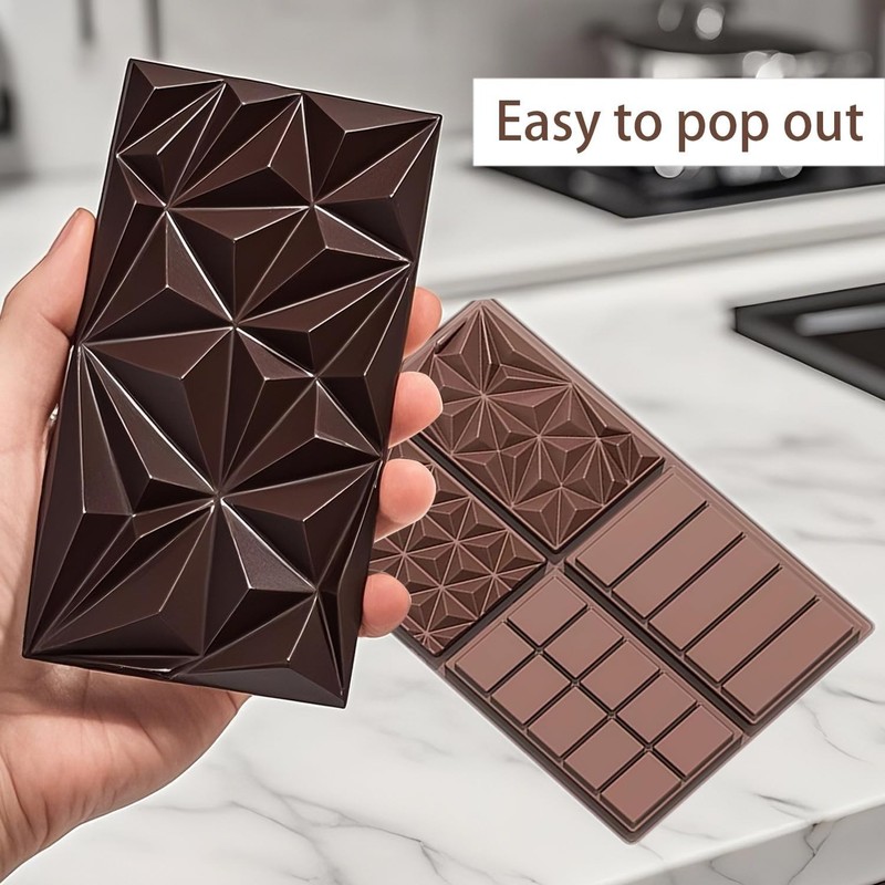 Multipurpose 2 Pack Silicone Molds - Perfect for Chocolate, Candies & More! gallery
