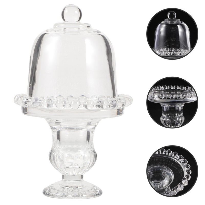 Small Covered Cake Plate Mini Plates with Dome Cupcake Display Stand gallery