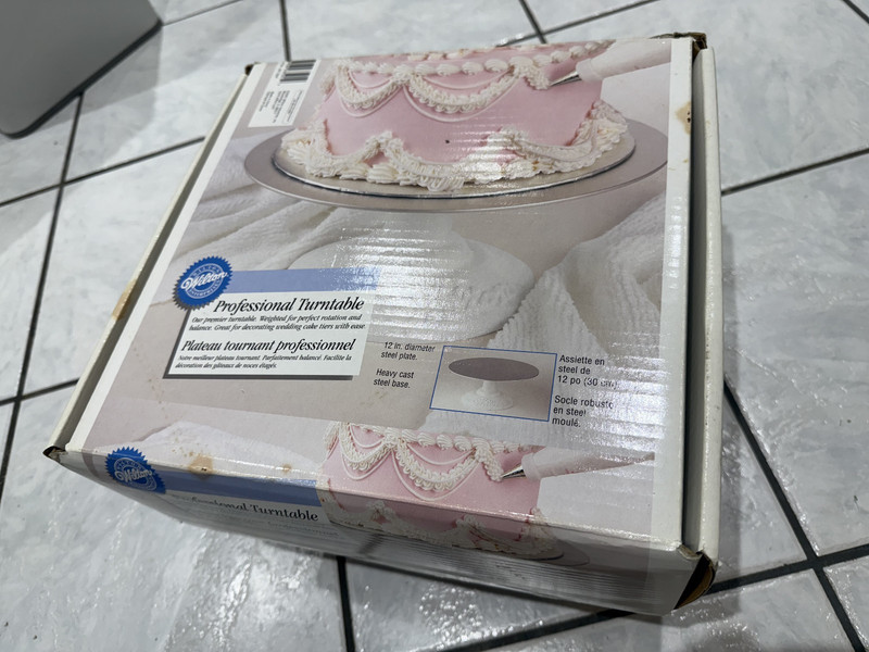 Vintage Wilton Revolving Cake Stand with Cast Iron Base 12" Diameter 307-2501 gallery