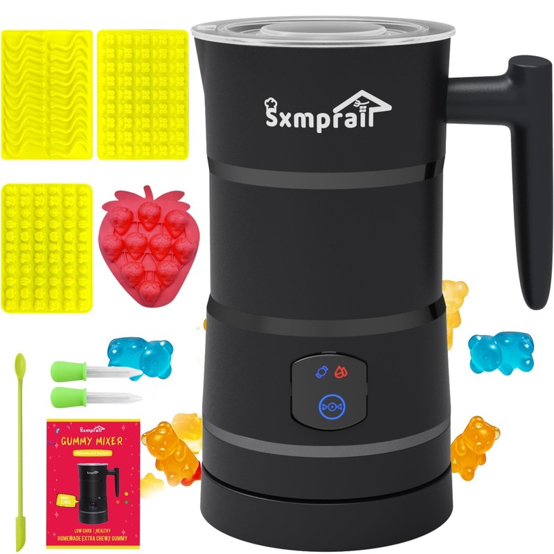 DIY Gummy Candy Maker Kit – Oil Infused Gummies, Jelly & Pudding Molds, 5-Year W