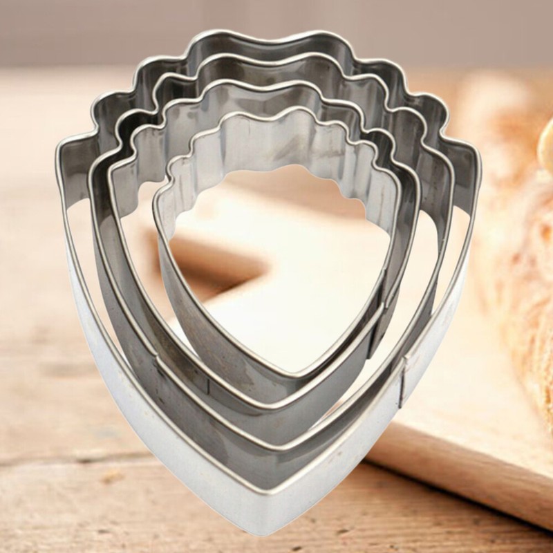 4Pcs Stainless Steel DIY Cookie Cutter Molds Modeling Peony Petal Shape Molds gallery