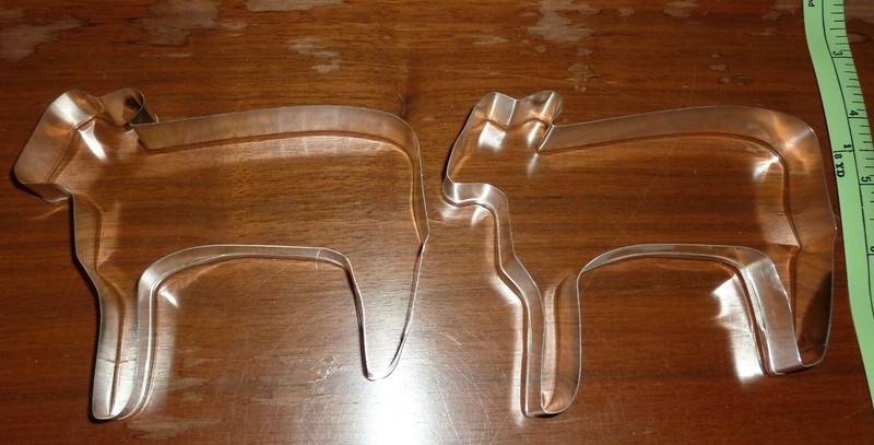 Cow calf bovine cattle cookie cutter stainless steel aluminum metal gallery