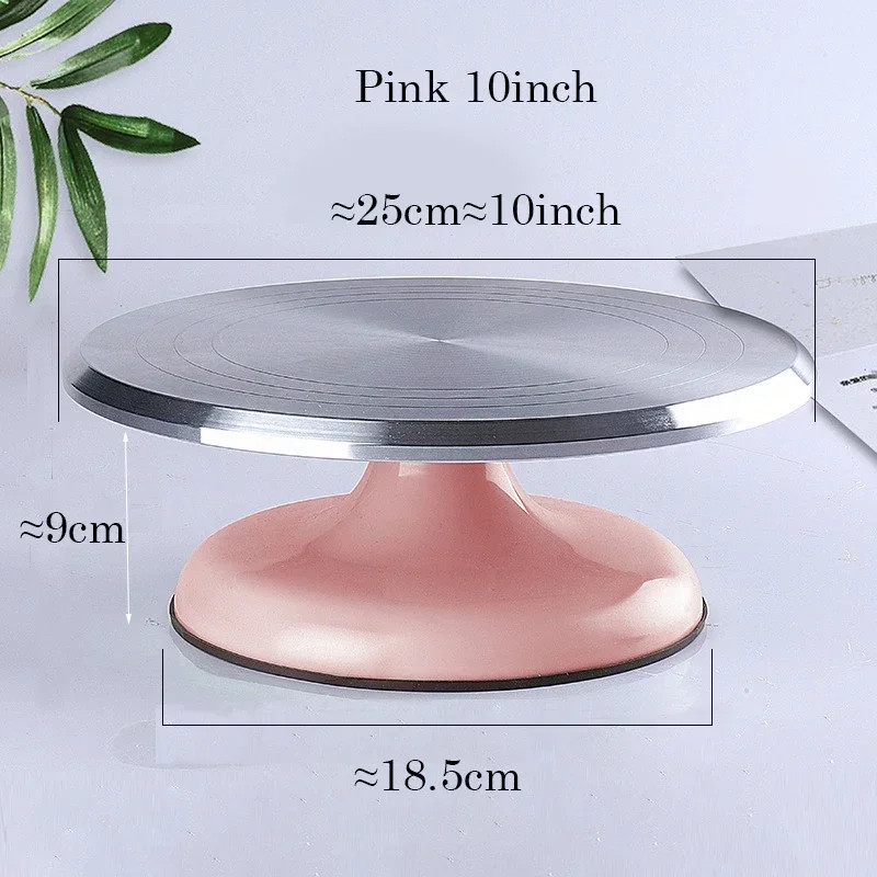 Aluminum Alloy Cake Turntable Baking Decorating Stand Rotating Table Tool gallery