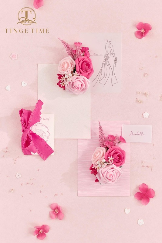 Tinge Time Artificial Shoulder Corsages Flowers Set Of 2 Mother Of The Bride gallery