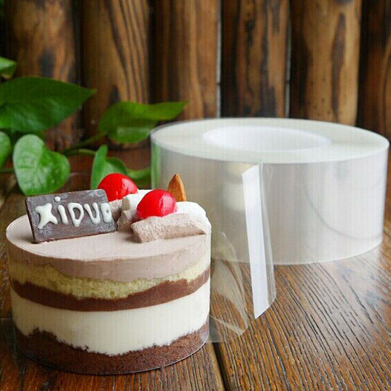 Clear Cellophane Tape Mousse Cake Membrane Baking Surrounding Edge Tape 200M gallery