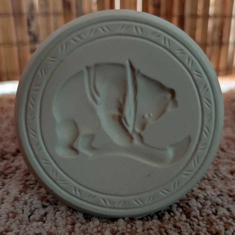 VTG 90s Brown Bag Cookie Art 1996 Dear Santa Winnie the Pooh Cookie Mold Press gallery