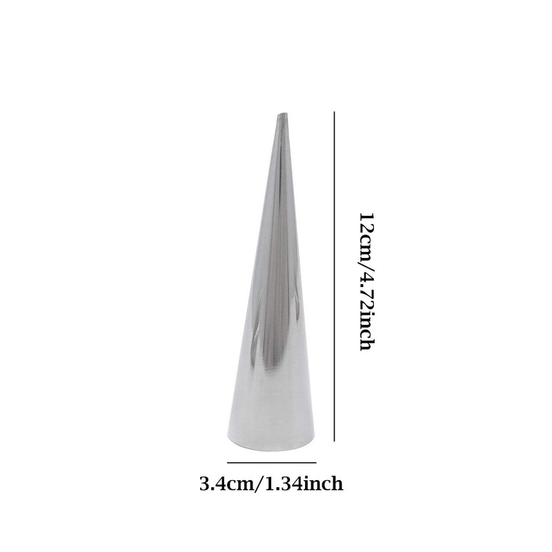 6 PCS Stainless Steel Cream Roll Horn Molds Croissant Cones Baking Forms gallery