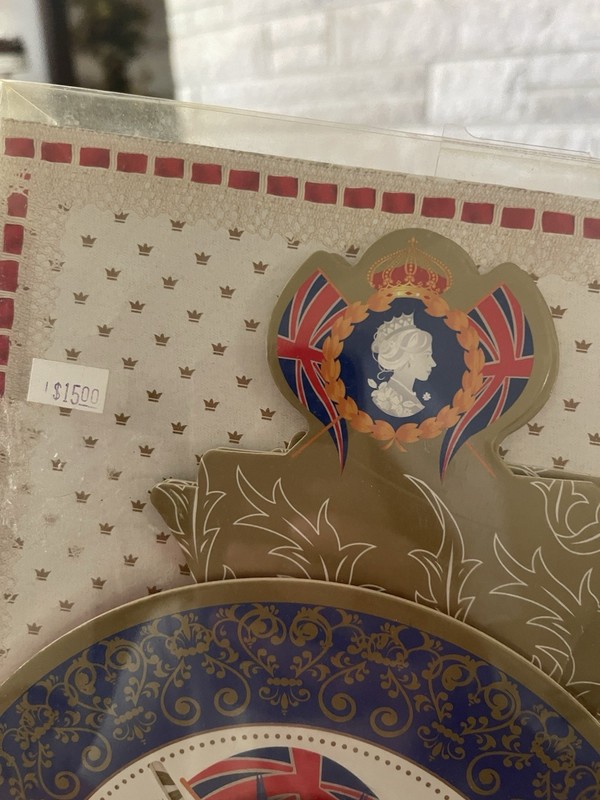 Cardboard Coronation Cake Stands British New In Package NIP Tea party Decor gallery