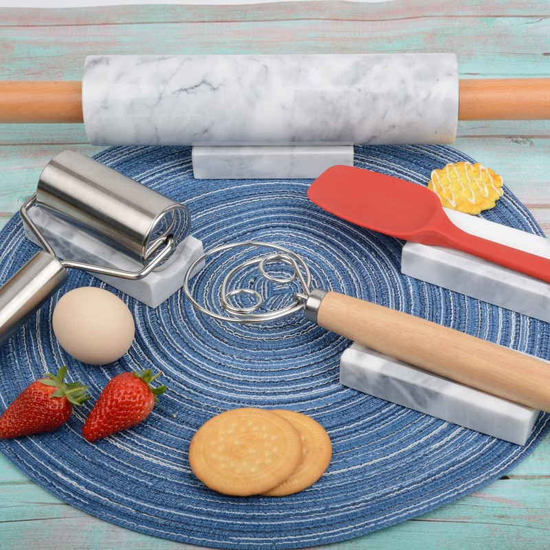 Marble Rolling Pin Holder,Rolling Pin Display Rack,Suitable for Storing Rolling gallery