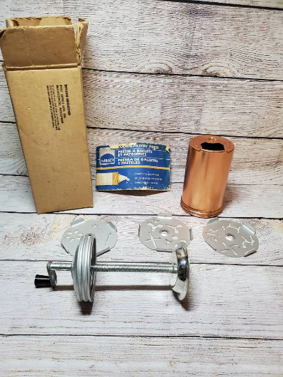 Vtg 1960’s Mirro Dial A Cookie Copper Aluminum dial Crank Cookie Press/Book/Box