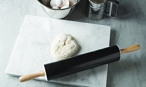 Non-Stick Rolling Pin, Carbon Steel, 12-Inch Barrel, Black gallery