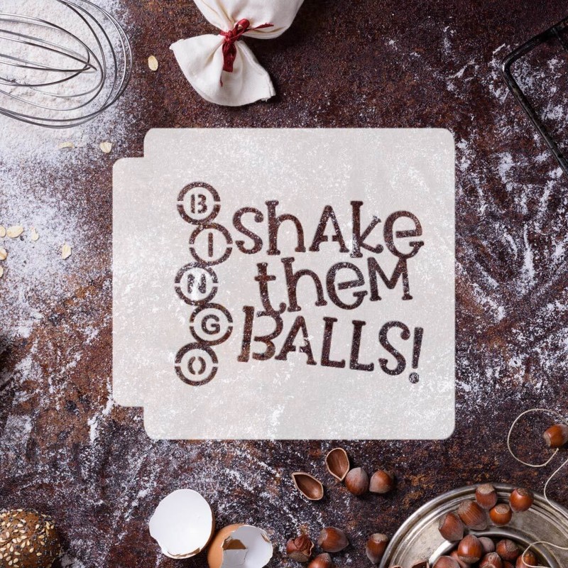 Bingo Shake Them Balls 783-F659 Stencil