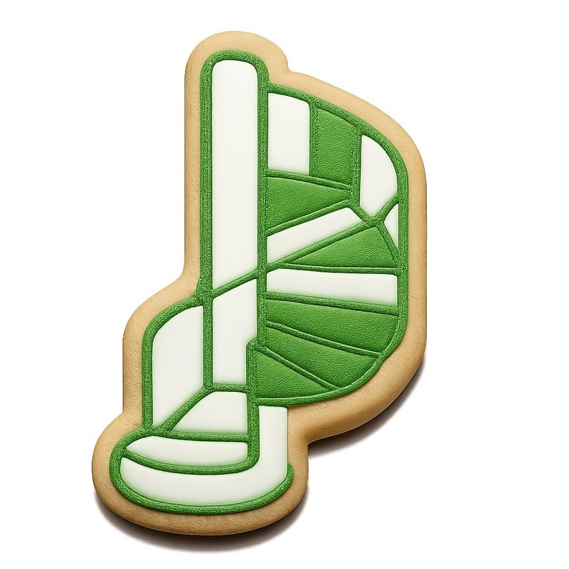Spiral Staircase Cookie Cutter & Stamp, Fondant & Clay - 2.6x4 gallery