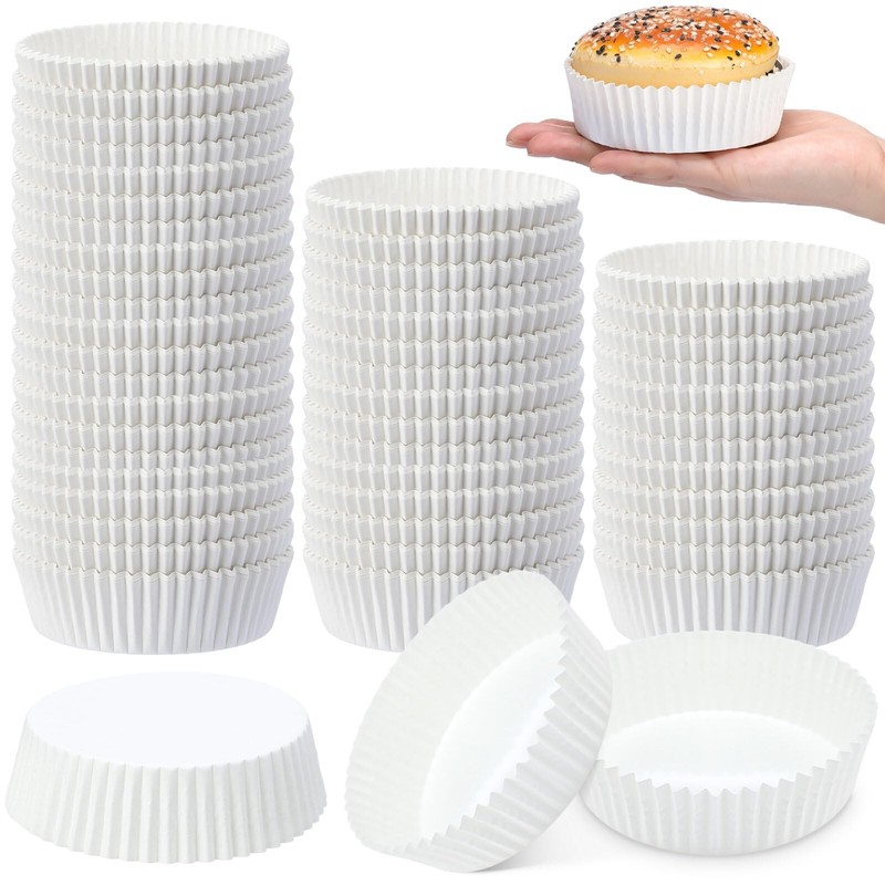 Uiifan Disposable Round Cupcake Liners Paper Baking Cups Wrappers Cupcake Pap…