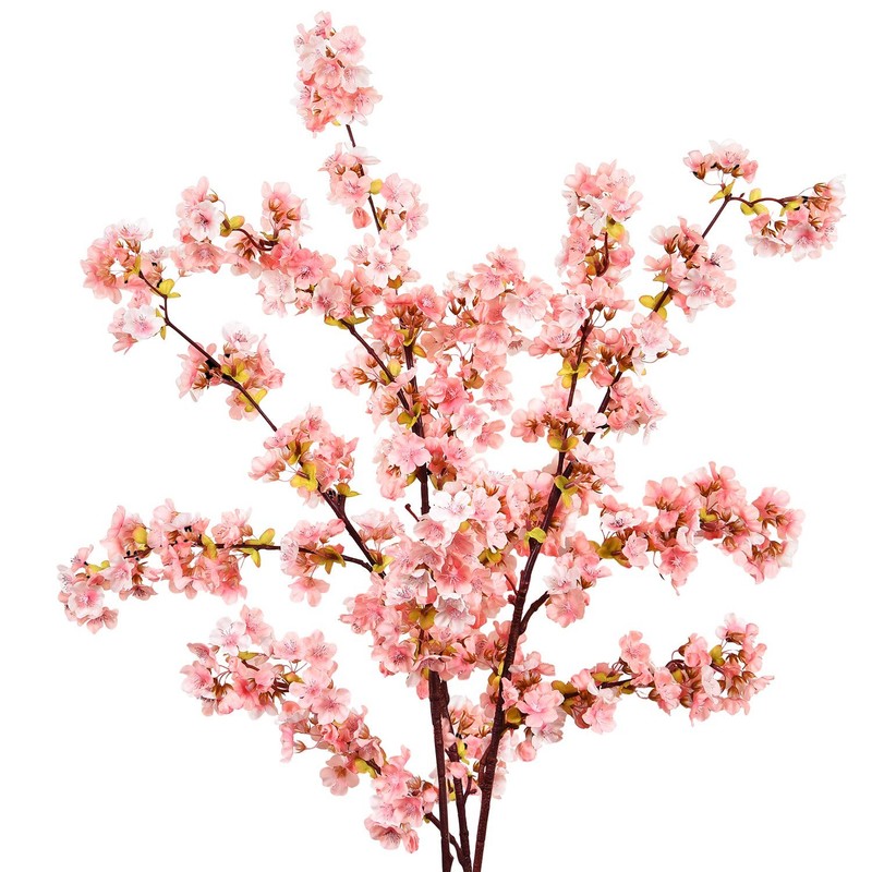 Sunm Boutique Silk Cherry Blossom Branches, Artificial Cherry Blossom Tree Stems