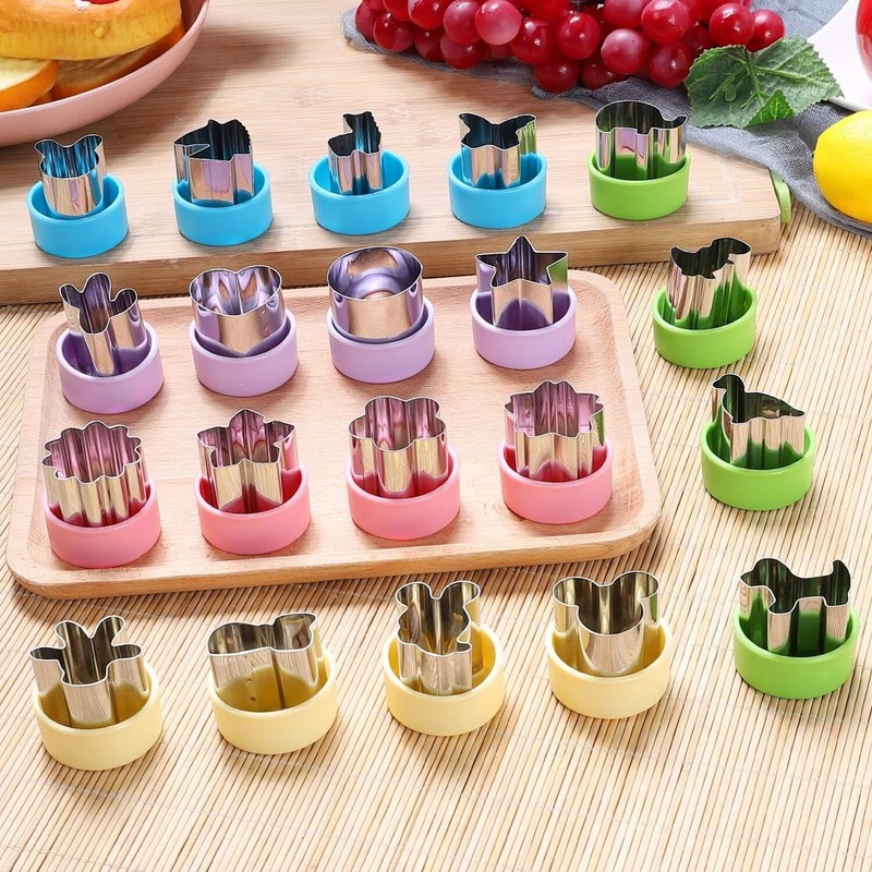 Juego De Moldes Para Cortar Galletas Vegetales Verduras Cortadores De Reposter . gallery