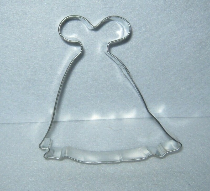 Ann Clark – Metal Cookie Cutter – Shape – Formal Gown- Medium Size