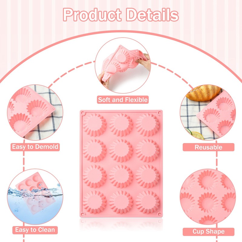 3pcs MaFen Cup Cake Silicone Mold for Baking Cake Candy Chocolate Mold Making gallery