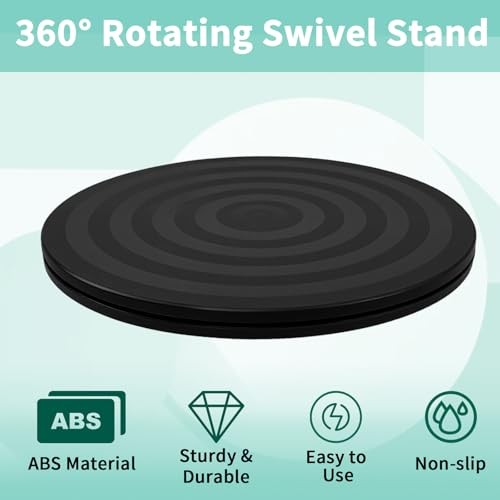 Heavy Duty Rotating Swivel Stand, 360° Rotation with Steel Ball Bearings 8 Inch gallery