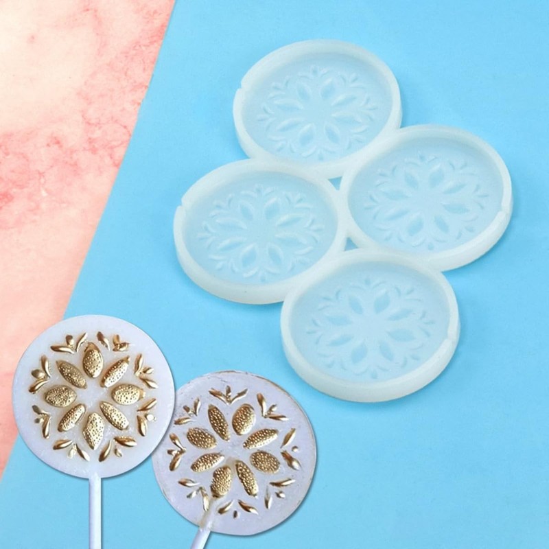 2 PCS Flowers Silicone Lollipop Mold, Jelly, Chocolate, Decorating F_ Flowers gallery