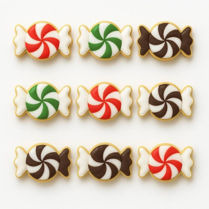 1 Dozen 12 Mini Wrapped Candy Taffy 1.75'' Cookie Cutter Metal Birthday Party Fa gallery