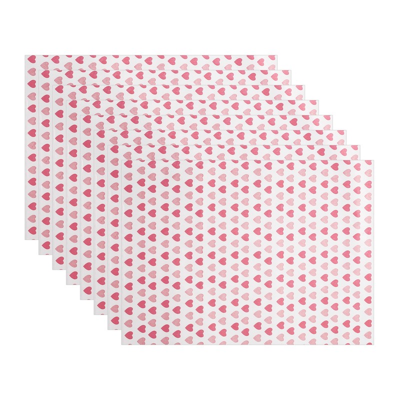 100pcs Valentine’s Day Wax Paper Sheets, Food Picnic Paper, Sandwich Wrap Paper