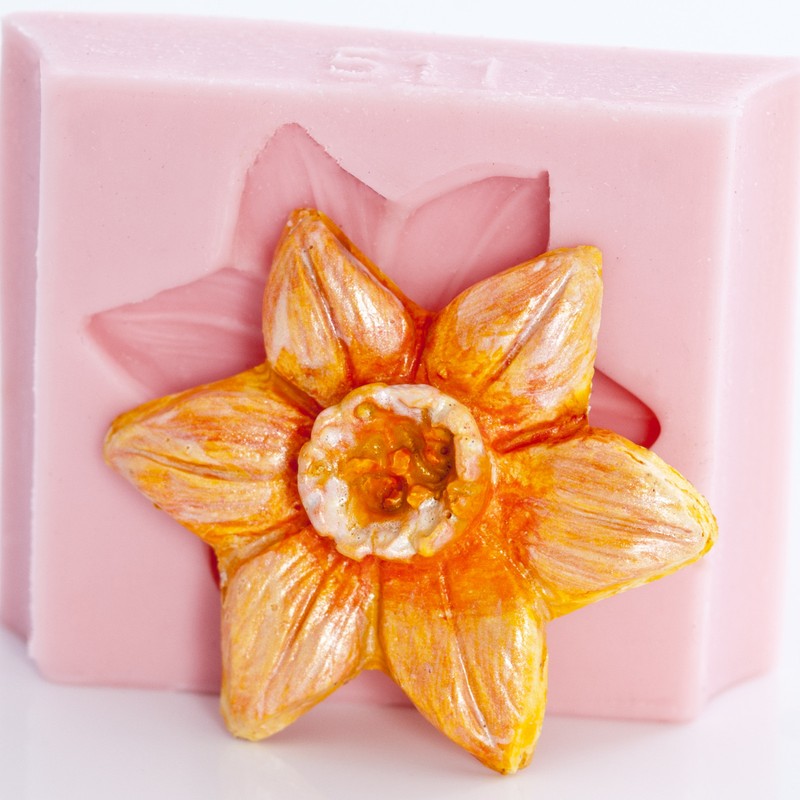 Daffodil Flower Silicone Mold Cake Decorating Mold Jewelry Mold Flexible (511) gallery