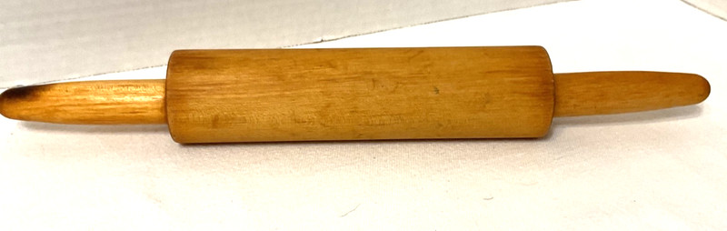 Wooden Rolling Pin American 7" Pin w/Handles Baking Cooking Cookies Pizza Pie -P gallery