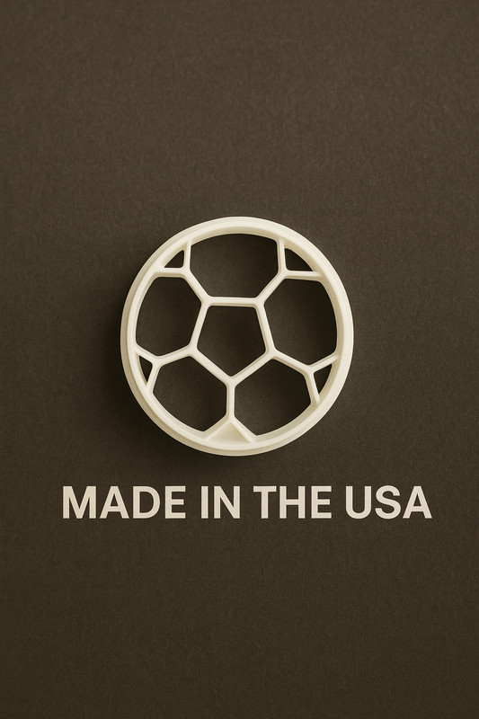 Custom Soccer Ball Cookie Cutter Fondant Cutter Baking & Craft Tool | Made in US gallery