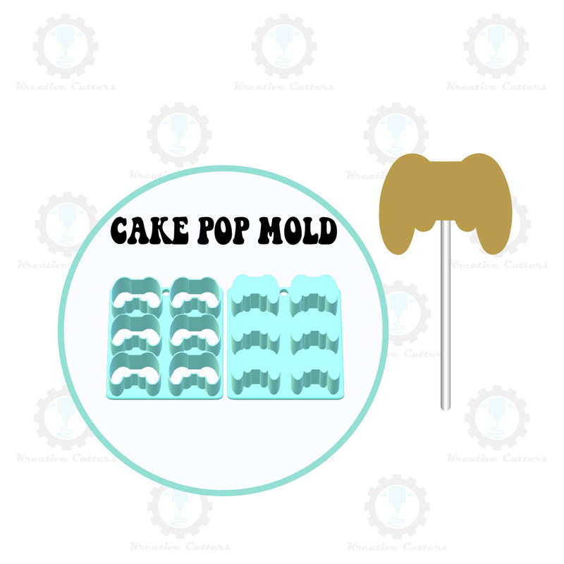 Game Controller Cake Pop Mold | Deluxe Cutter, Popper, and Tray Option gallery