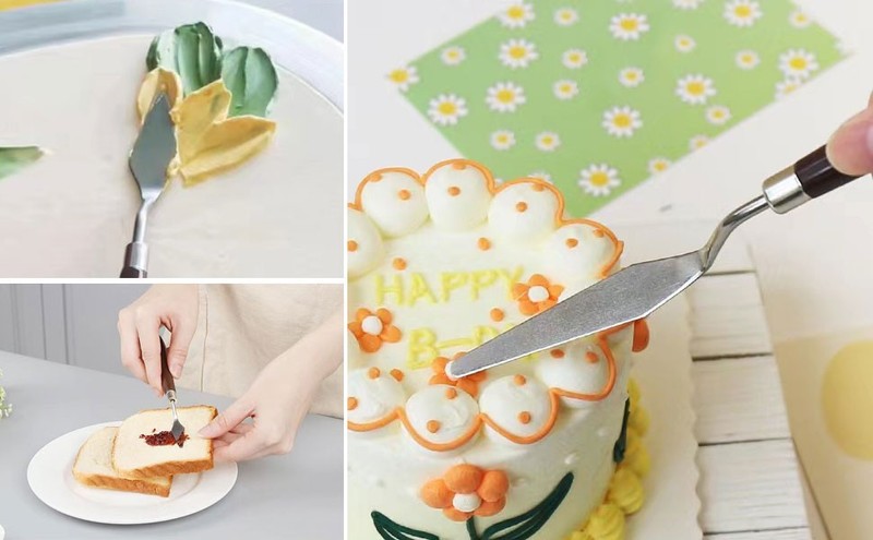 5 Pieces Set Cake Cre Spatulas, Stainl Steel Cake Decorating Knife, gallery