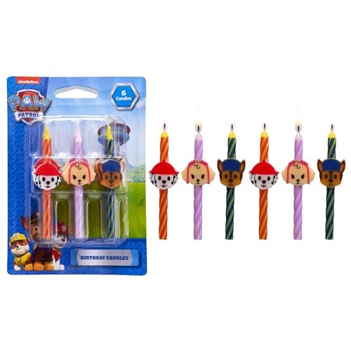 PAW Patrol Birthday Cake Candles | 6 Birthday Candles for Cake Decorations, gallery