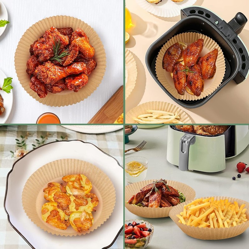 Air Fryer Paper Liner, Unbleached & Biodegradable Material, Disposable gallery