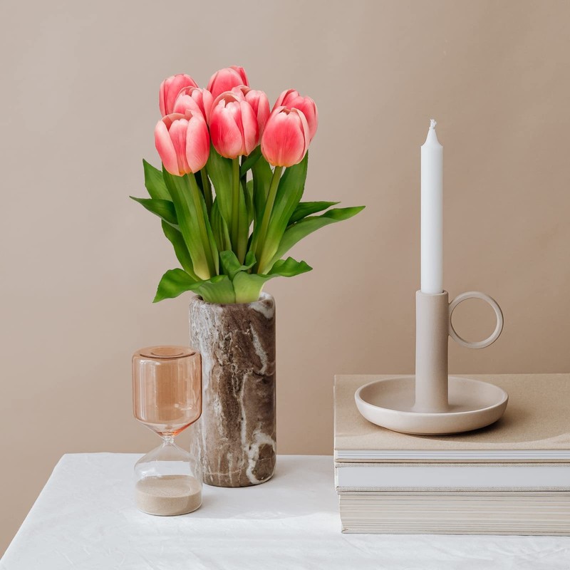 Softflame Artificial/Fake/Faux Flowers - Tulip Pink 8PCS for Pink-8pcs gallery