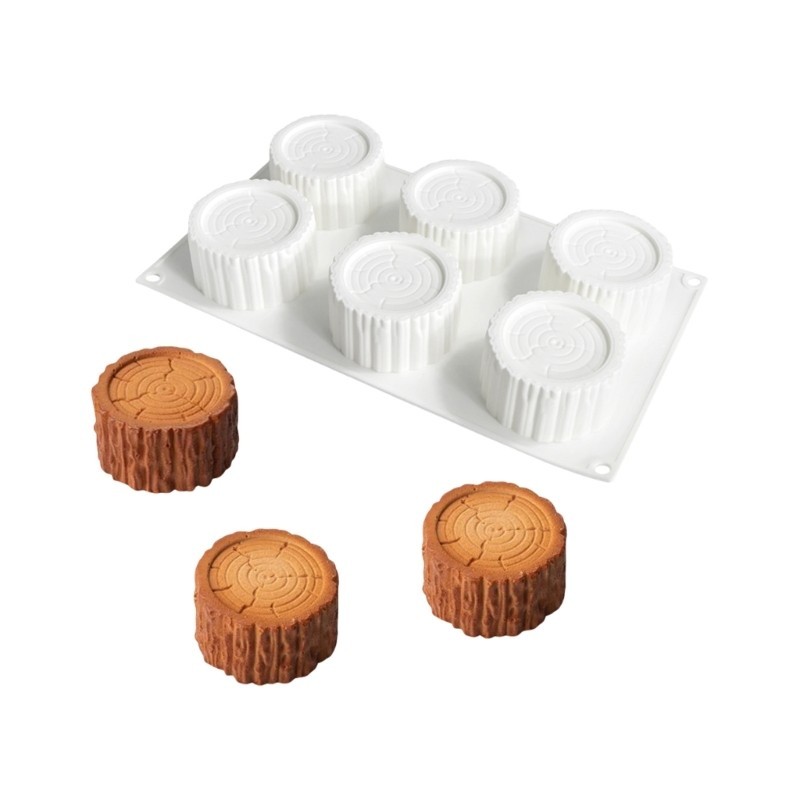 Silicone Mousse Cake Mould for Birthdays and Gatherings Tree Stump Dessert Form
