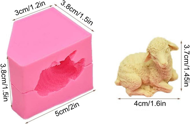 Mini 3D Sheep Fondant Silicone Mold Cake Sugar Craft Chocolate Candy Baking Past gallery