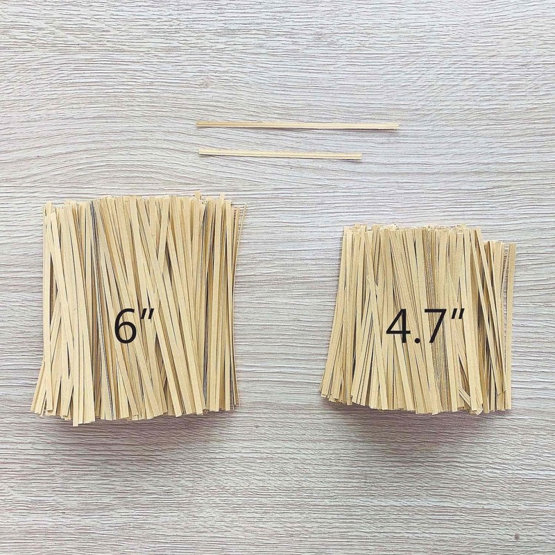 1000 Pcs 5 Inch Kraft Paper Twist Ties for Party Cello Candy Coffee Treat Bags gallery